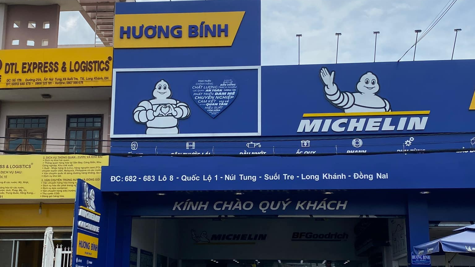 Đồng Nai: Đại lí lốp - CÔNG TY TNHH MTV HƯƠNG BÍNH